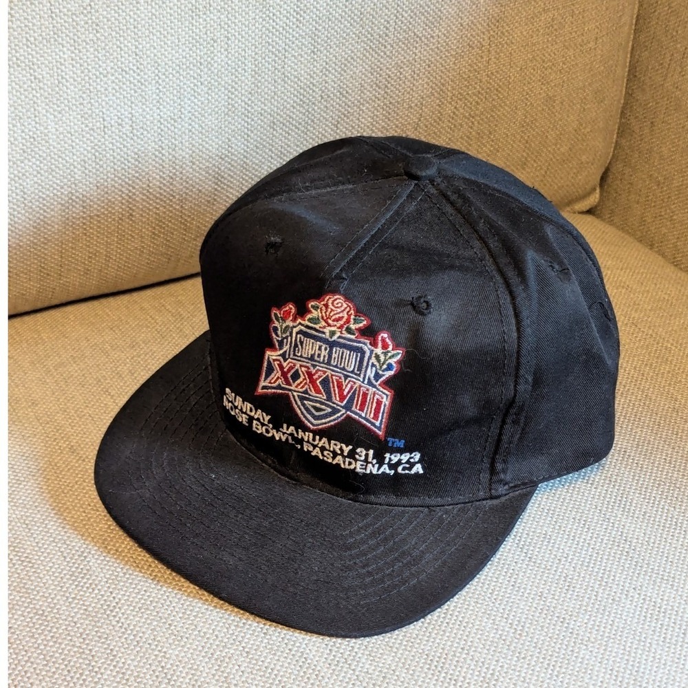 Vintage Super Bowl XXVII 27 Snapback Hat Cap American‎ Needle 1993 Rose Bowl NFL
